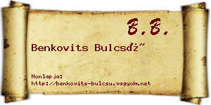 Benkovits Bulcsú névjegykártya